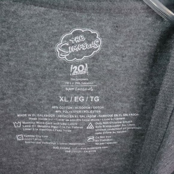 The Simpsons Men's XL Halloween Trick or Treat Graphic Casual T-Shirt - Picture 4 of 4